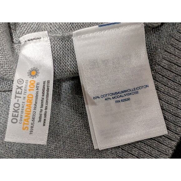 Lands' End Women's Gray Oversized Tunic Sweater Knit Knee Length Shirt Size XS - Picture 9 of 14